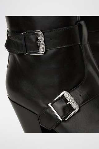 Bottines en cuir - Noir