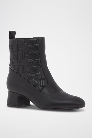 Bottines en cuir de mouton - Noir