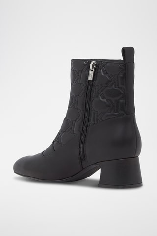 Bottines en cuir de mouton - Noir