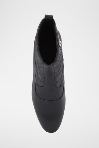 Bottines en cuir de mouton - Noir