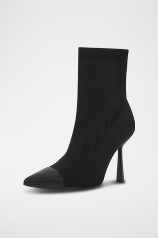 Bottines en cuir de mouton - Noir