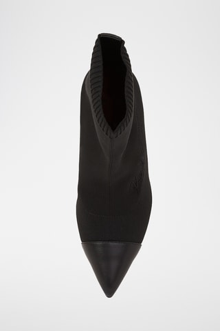 Bottines en cuir de mouton - Noir