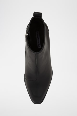 Bottines en cuir - Noir