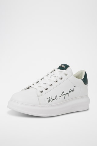 Baskets plateformes en cuir - Blanc