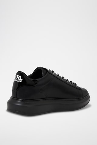 Baskets plateformes en cuir - Noir