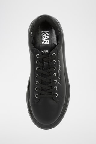 Baskets plateformes en cuir - Noir