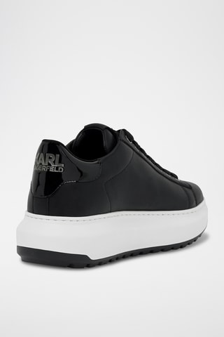 Baskets plateformes en cuir - Noir