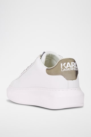 Baskets en cuir - Blanc et taupe