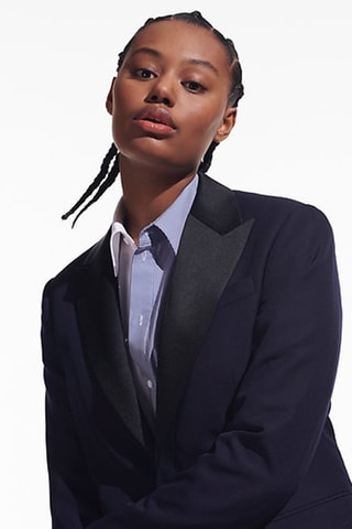 Veste en laine - Bleu marine