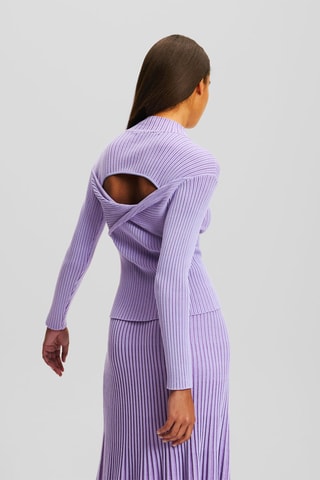 Top en maille - Violet