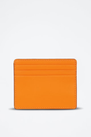 Porte-cartes en cuir - Orange