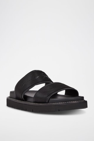 Mules en cuir - Noir