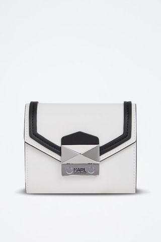 Pochette en cuir - Blanc et noir