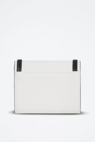 Pochette en cuir - Blanc et noir