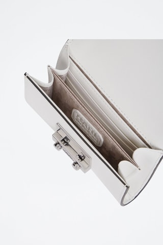 Pochette en cuir - Blanc et noir