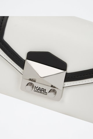 Pochette en cuir - Blanc et noir