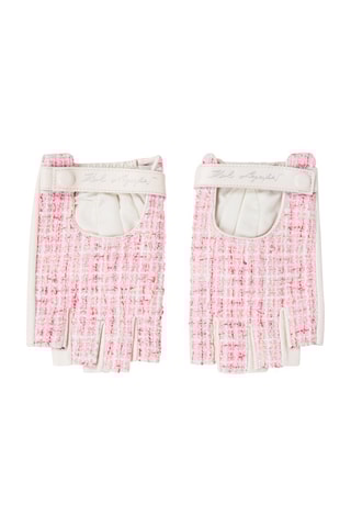 Mitaines en laine - Rose