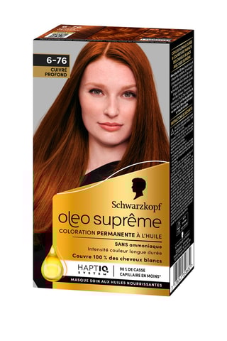 Coloration Oleo Suprême Schwarzkopf Cuivré profond 6-76