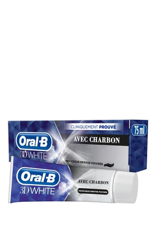 6 x Dentifrice Oral-B 3D White Charbon Dentifrice -  75 ml