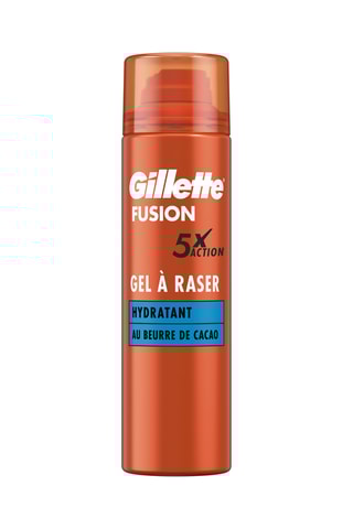 6 x Gel à raser Fusion Gillette hydratant - 200 ml