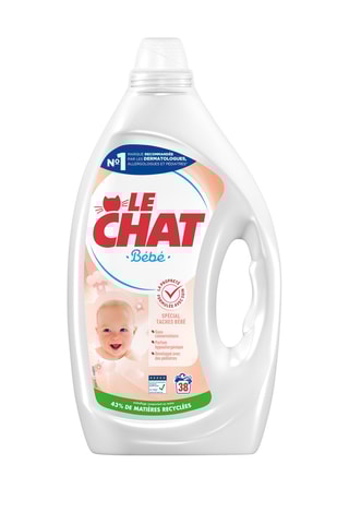 4 x Lessive Bébé Le Chat - 38 Lavages - 1,7 l