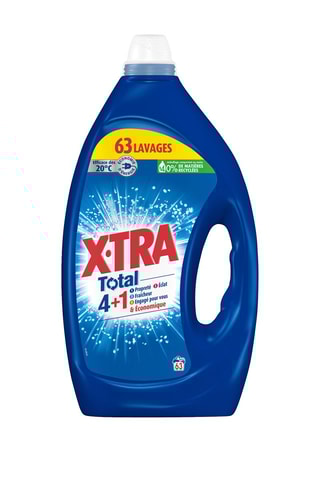 4 x Lessive Total 4+1 XTra - 63 lavages - 2,83 l