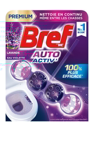5 x Bloc WC Lavande Bref Auto Activ' - 4 pastilles