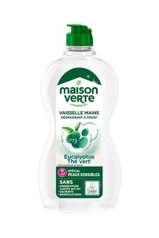 5 x Liquide vaisselle Eucalyptus et Thé vert Maison Verte - 500 ml