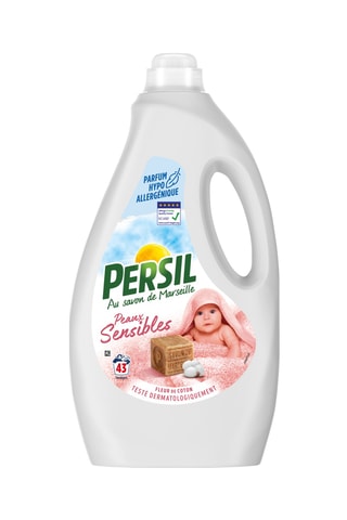 5 x Lessive Persil Au Savon de Marseille Peaux sensibles - 43 lavages