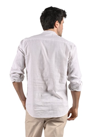 Camisa de lino Confort  - Blanco