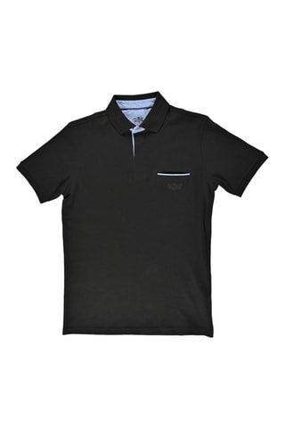 Polo regular fit Tikar - Negro