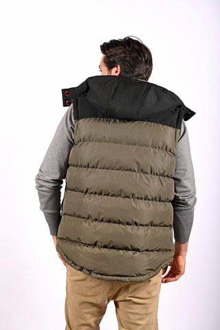 Chaleco con capucha Avero  - Negro