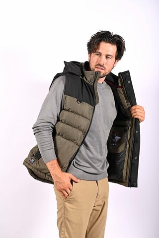 Chaleco con capucha Avero  - Negro