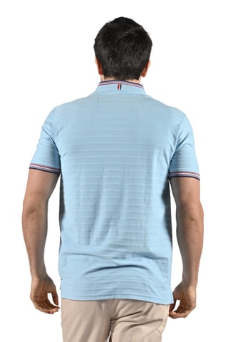 Polo Facto  - Blanco, rojo y azul