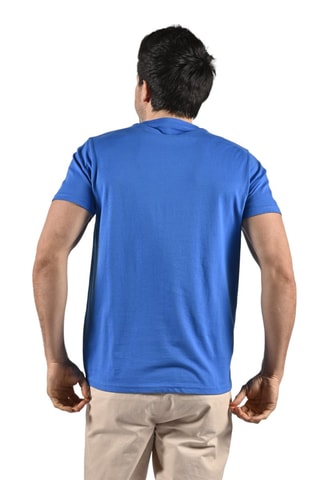 Camiseta - Blanco y azul