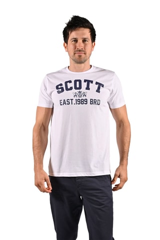 Camiseta - Blanco y azul