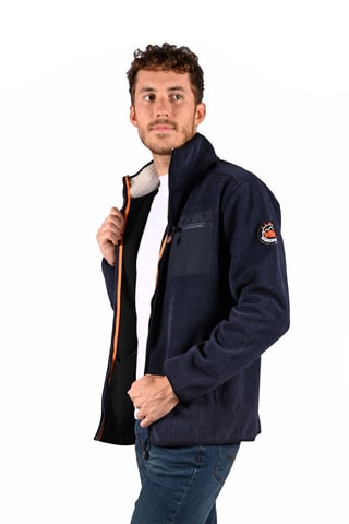 Chaqueta de canalé Kordou  - Azul