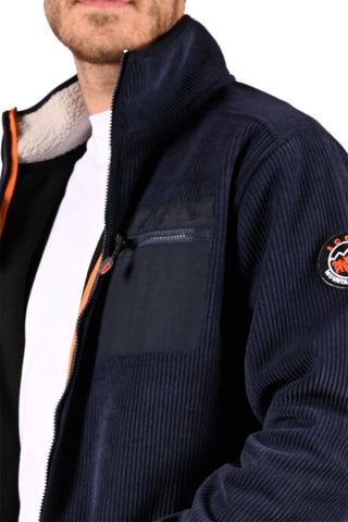 Chaqueta de canalé Kordou  - Azul