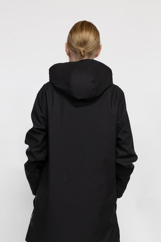 Parka impermeable con capucha Raina  - Negro