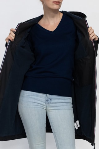 Parka impermeable con capucha Raina  - Negro