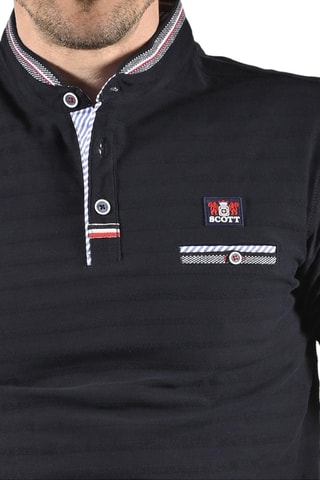 Polo Facto  - Rojo, negro y blanco