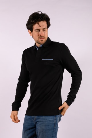 Polo  - Azul y negro