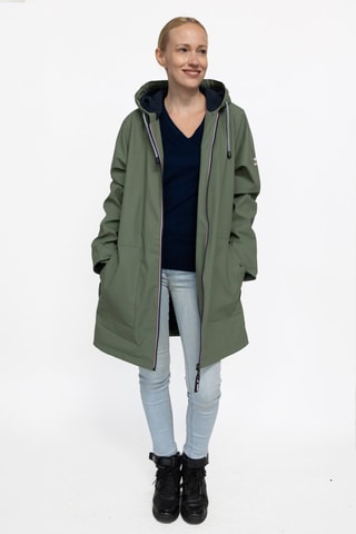 Parka impermeable con capucha Raina  - Verde