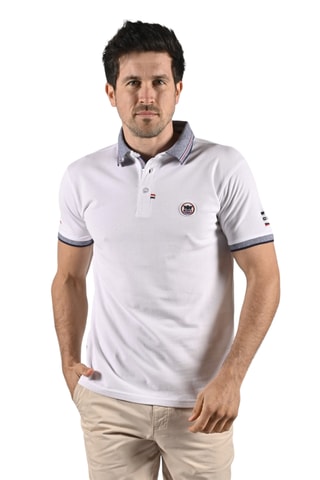 Polo regular fit Tinek - Blanco