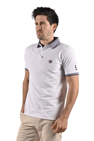 Polo regular fit Tinek - Blanco