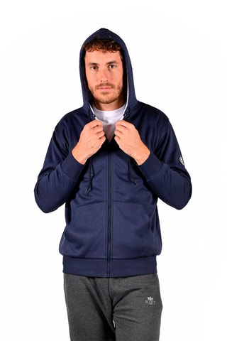 Cárdigan con capucha Sherpor  - Azul