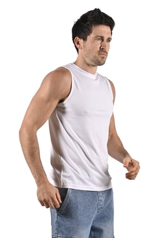 Camiseta de tirantes Tanko  - Blanco