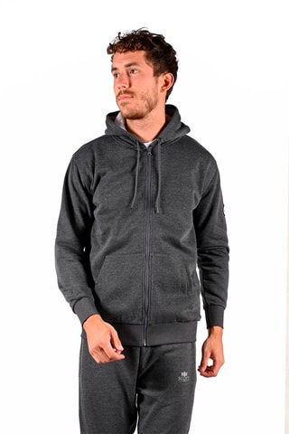 Cárdigan con capucha Sherpor  - Gris