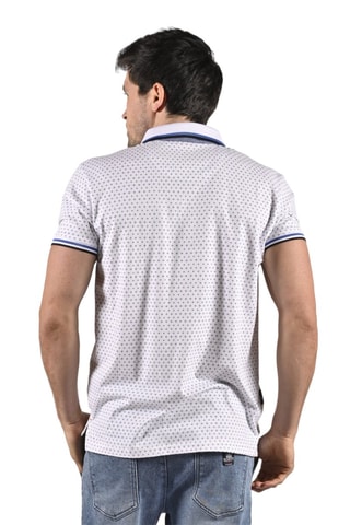 Polo Pekan  - Blanco y azul