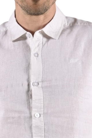 Camisa de lino Colin  - Blanco